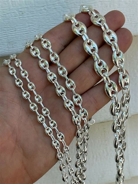 gucci link chain for sale|gucci mariner link chain silver.